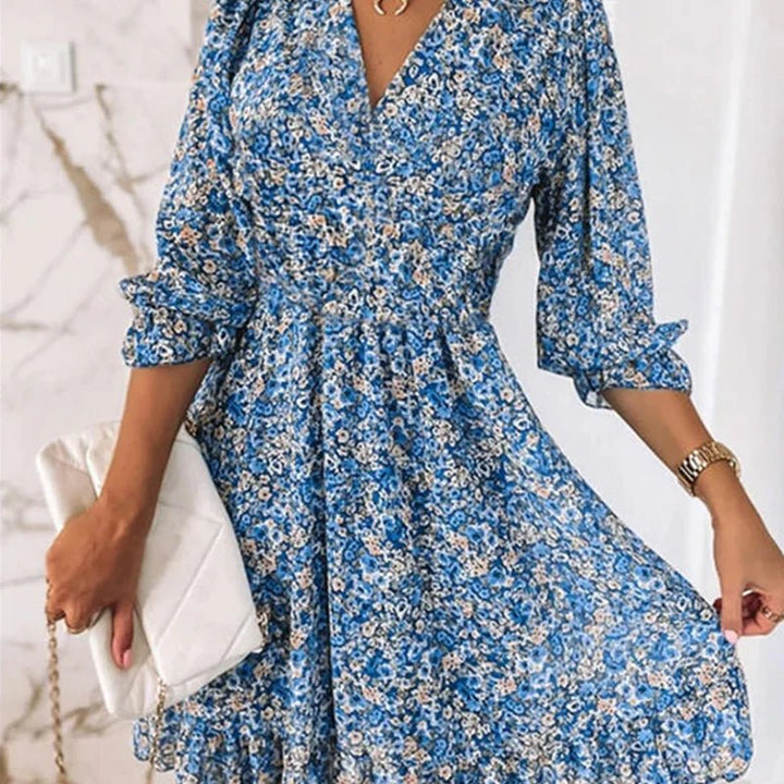 Keely | Elegancka Sukienka Kwiatowa