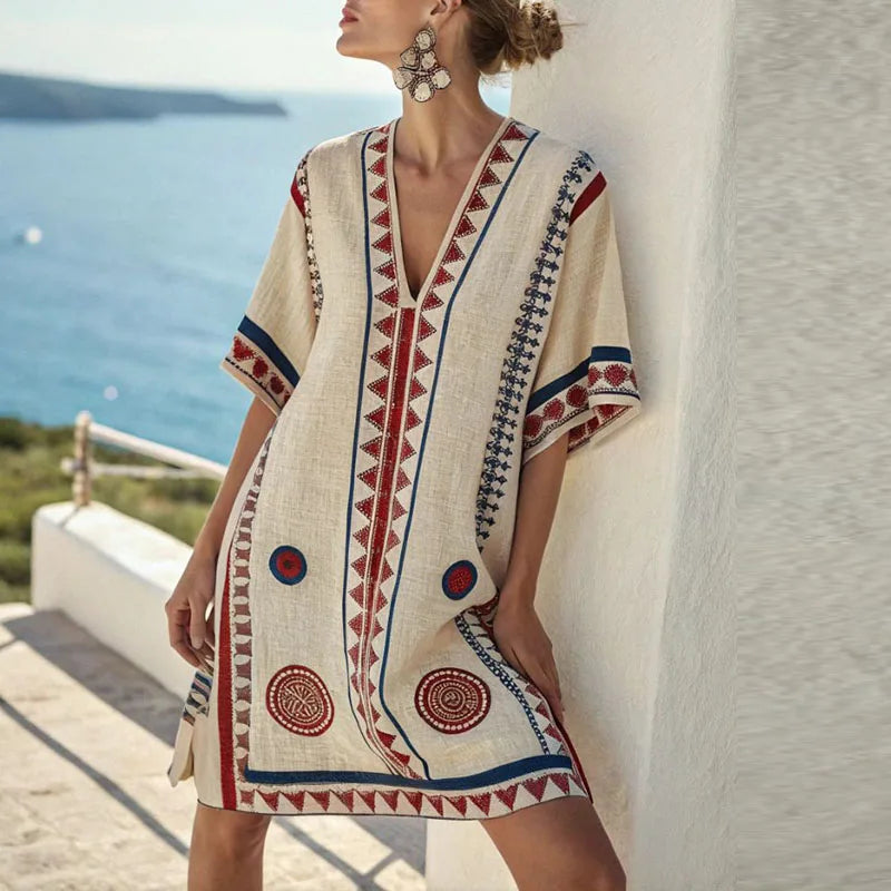 Marit - Elegancka Sukienka Plażowa na Letni Styl